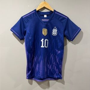 Argentina AFA Messi No. 10 2022 FIFA World Cup Soccer Football Jersey